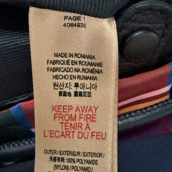 Vintage Burberry patchwork tartan rucksack backpack with leather details NWOT - Picture 16 of 16